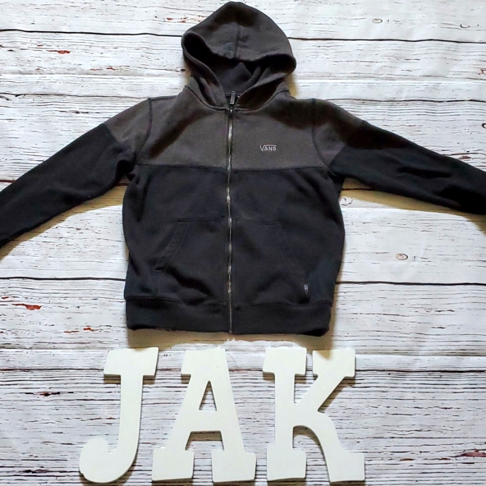 VANS BOYS HOODED ZIP UP SWEATER 🧑